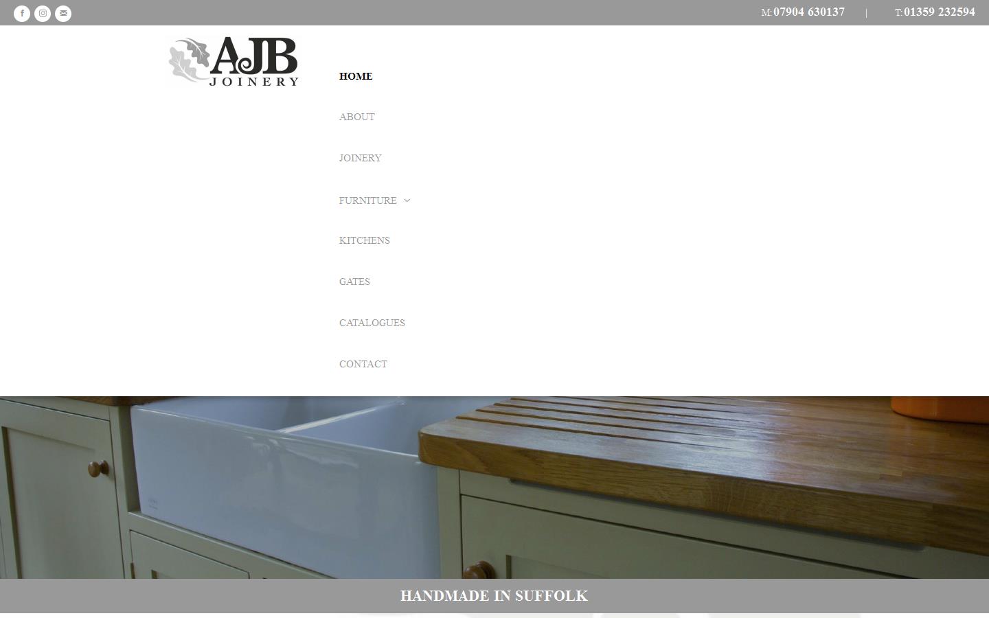 A J B Joinery Website
