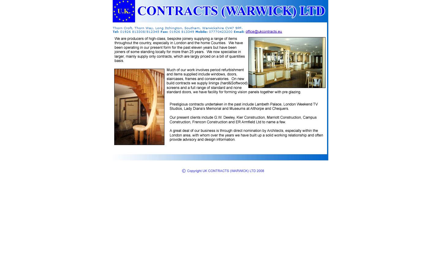 U K C Joinery Website