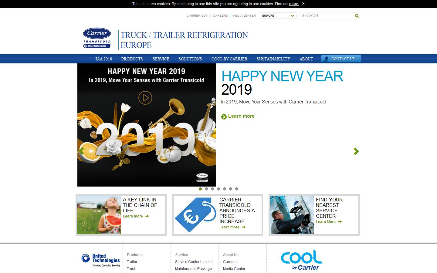 Carrier Transicold UK Ltd Website
