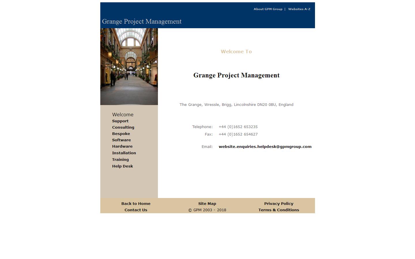 Grange Project Management Website