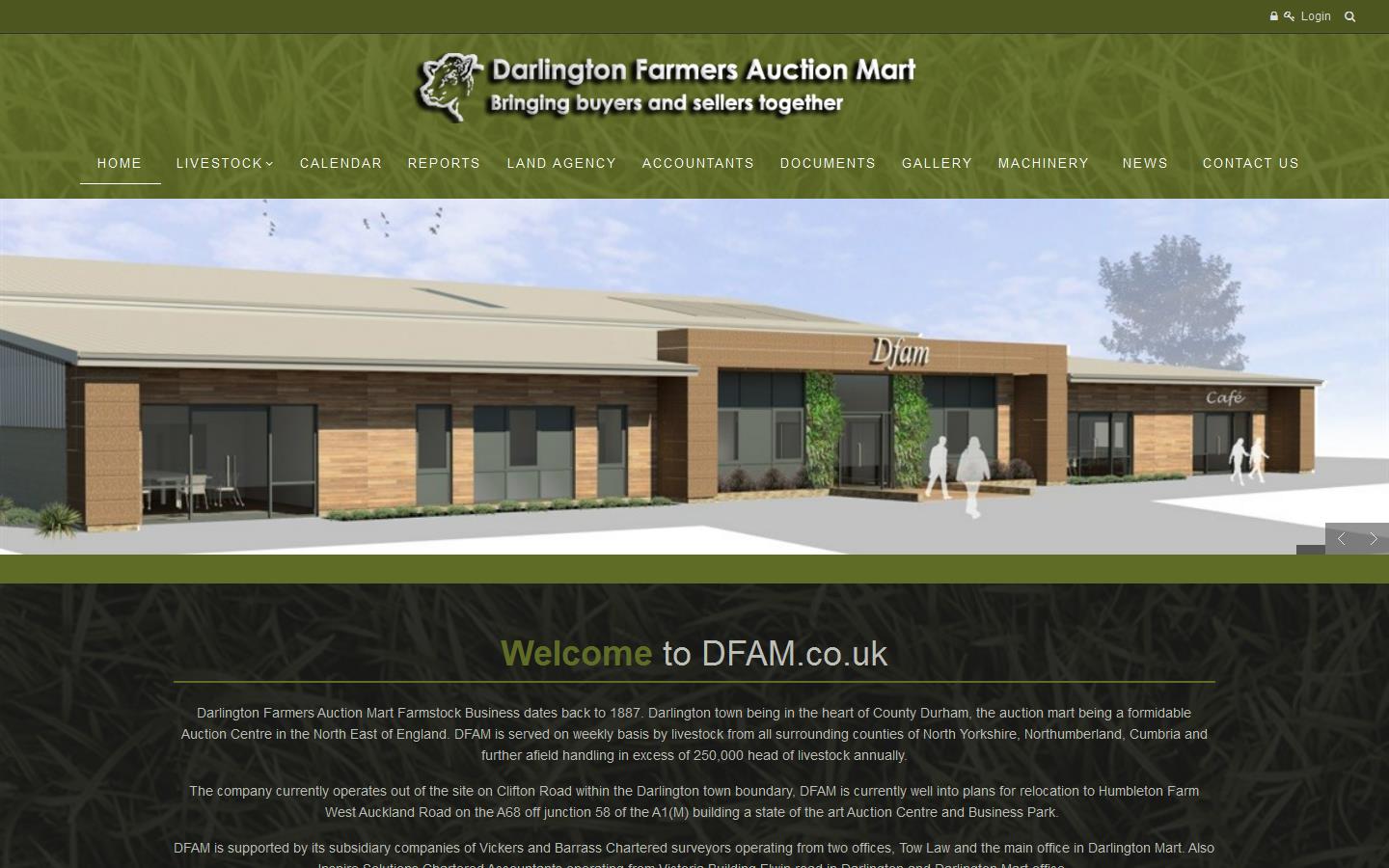 Darlington Farmers Auction Mart Website