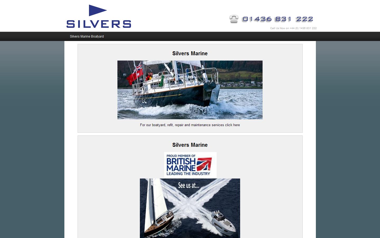 Silvers Marine Website