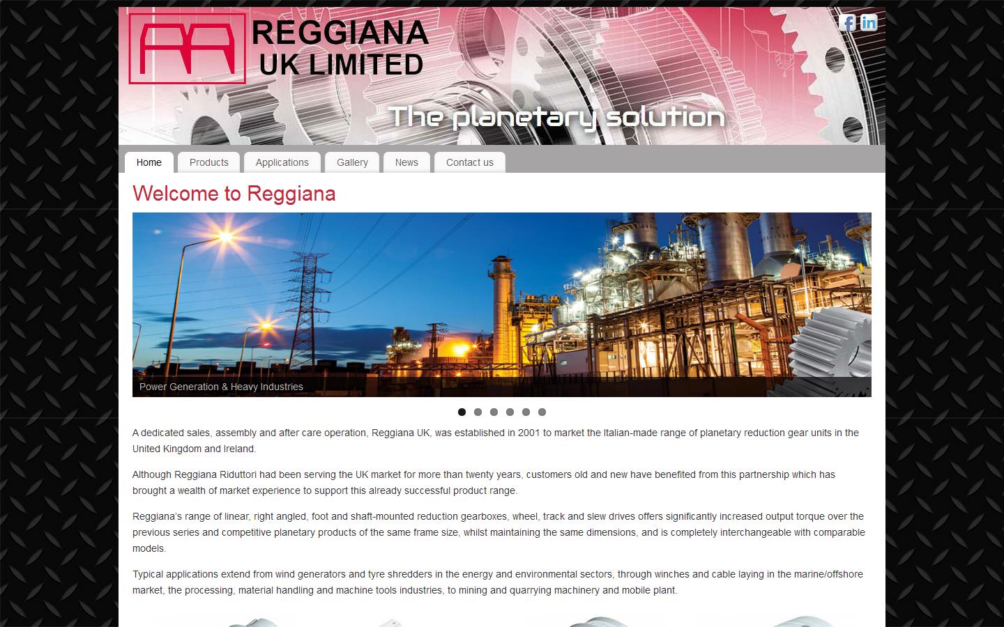Reggiana UK Ltd Website