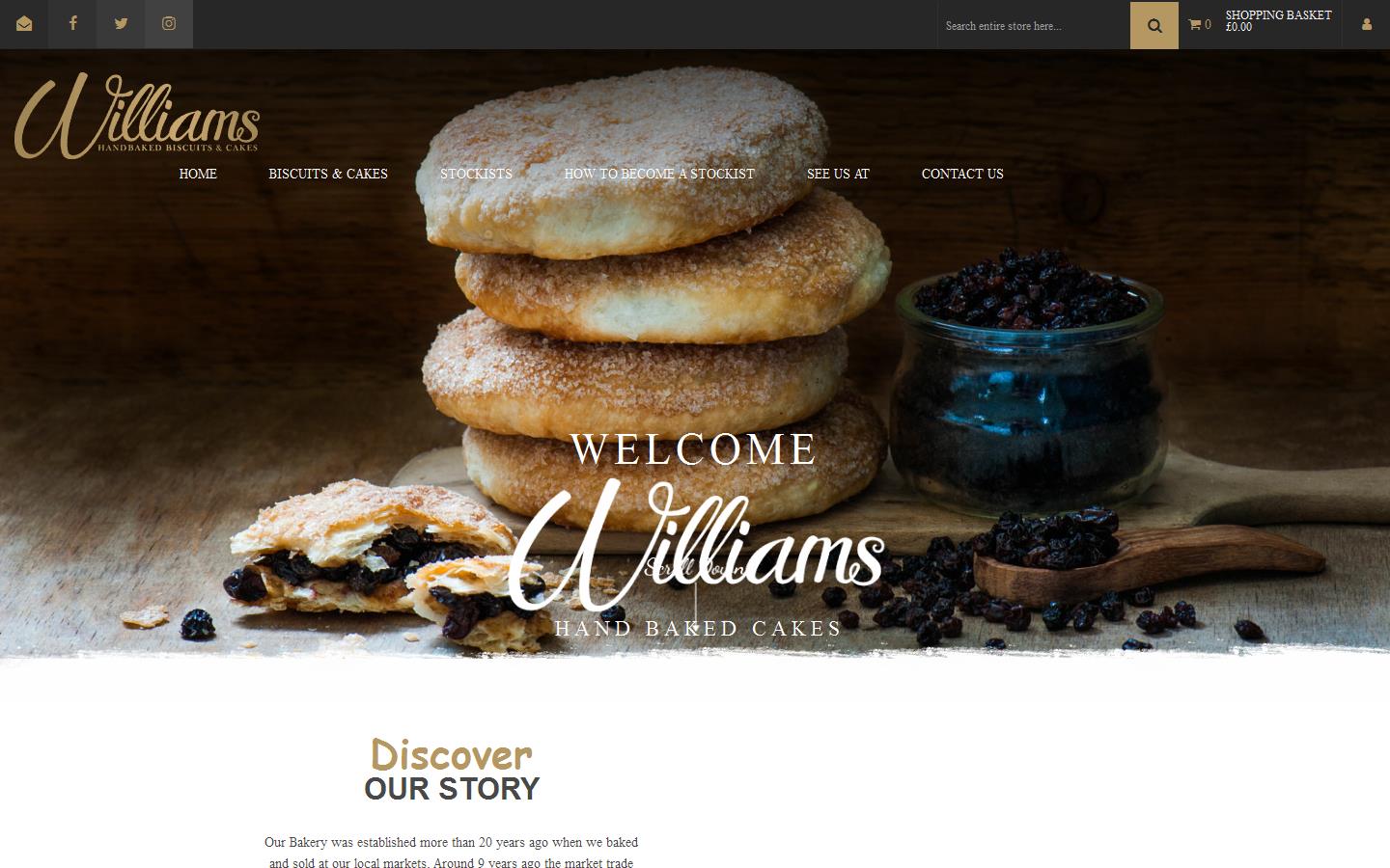 Williams Hand Baked Website