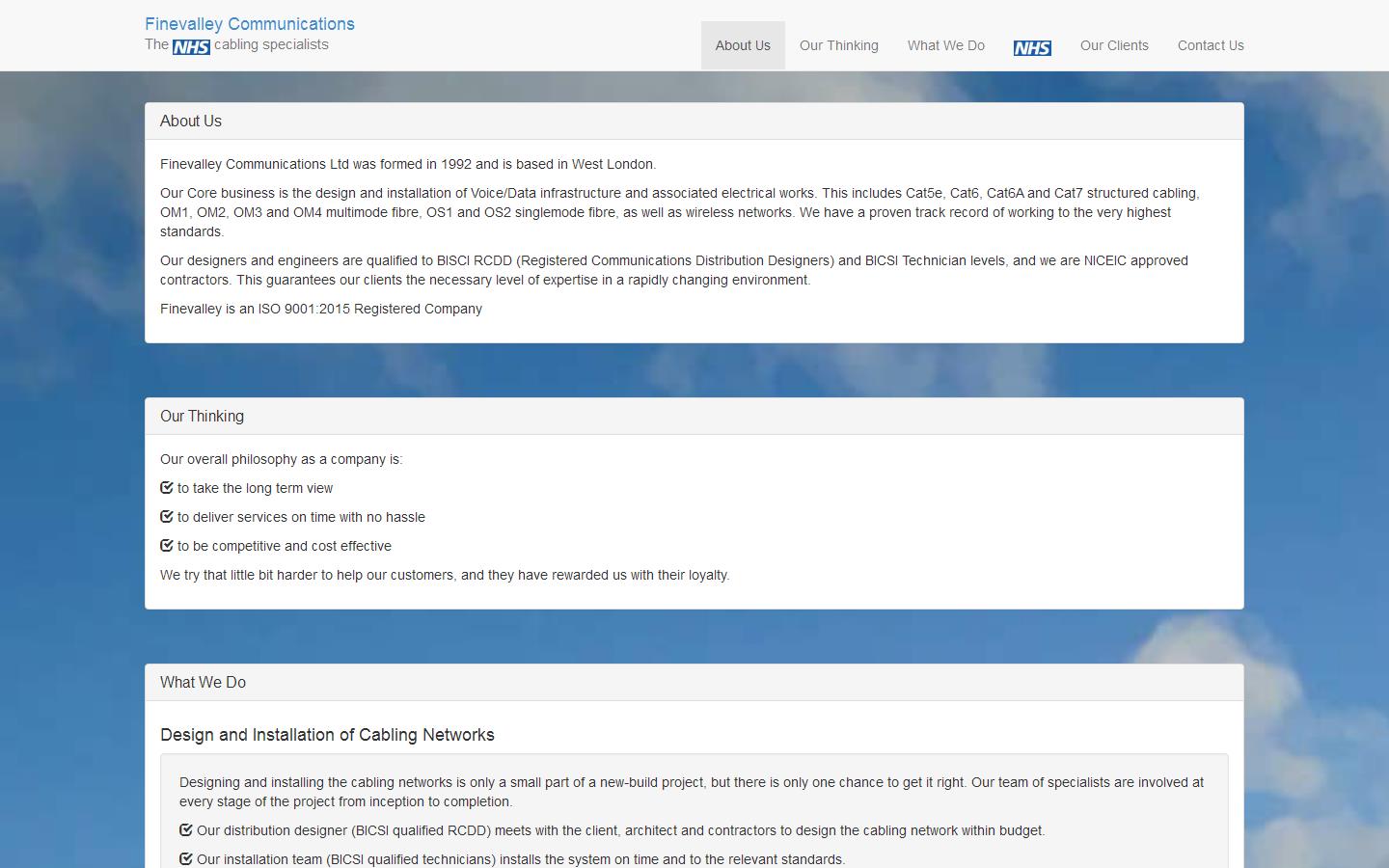 Finevalley Communications Website