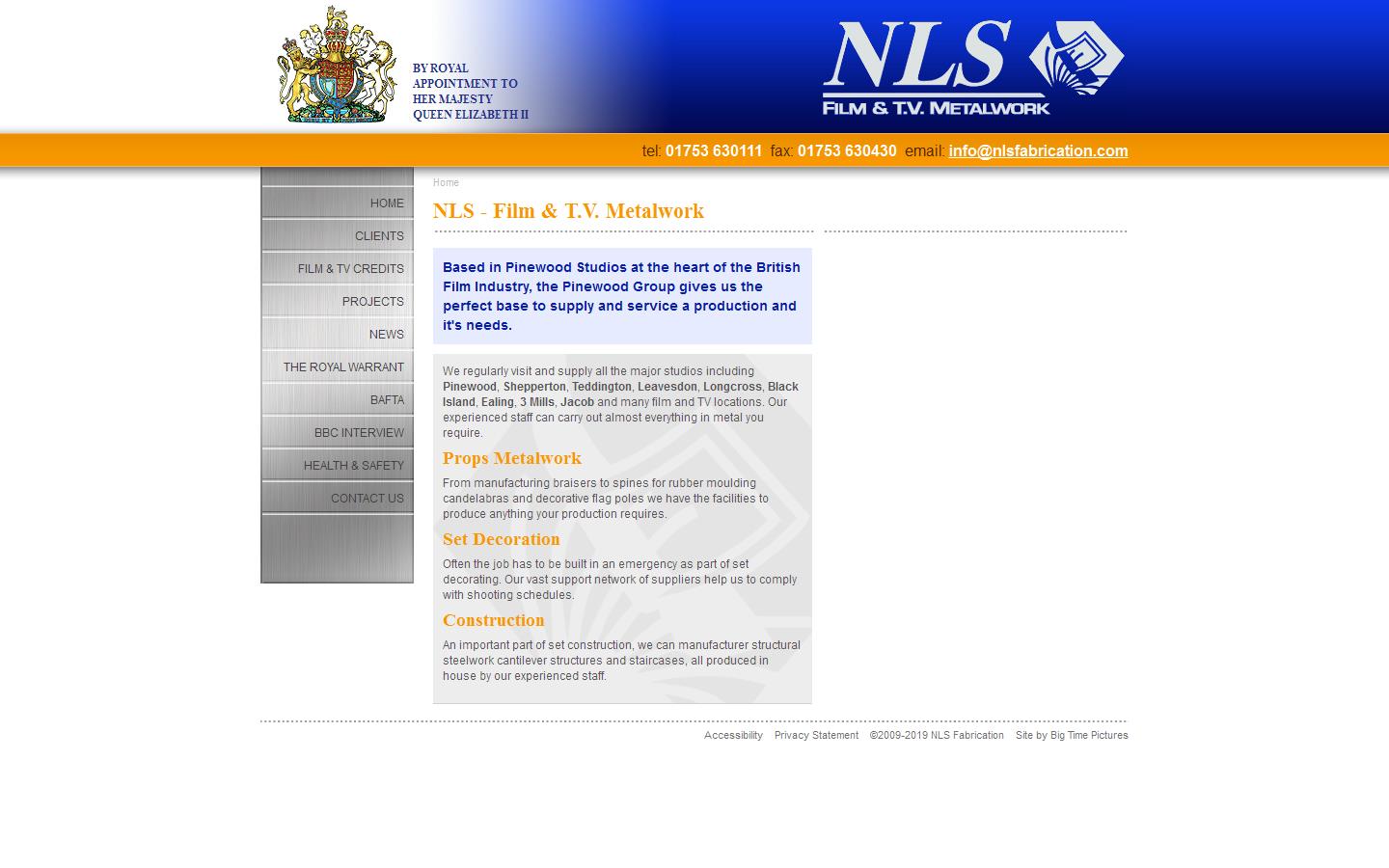 N L S Fabrications Within Pinewood Studios Website