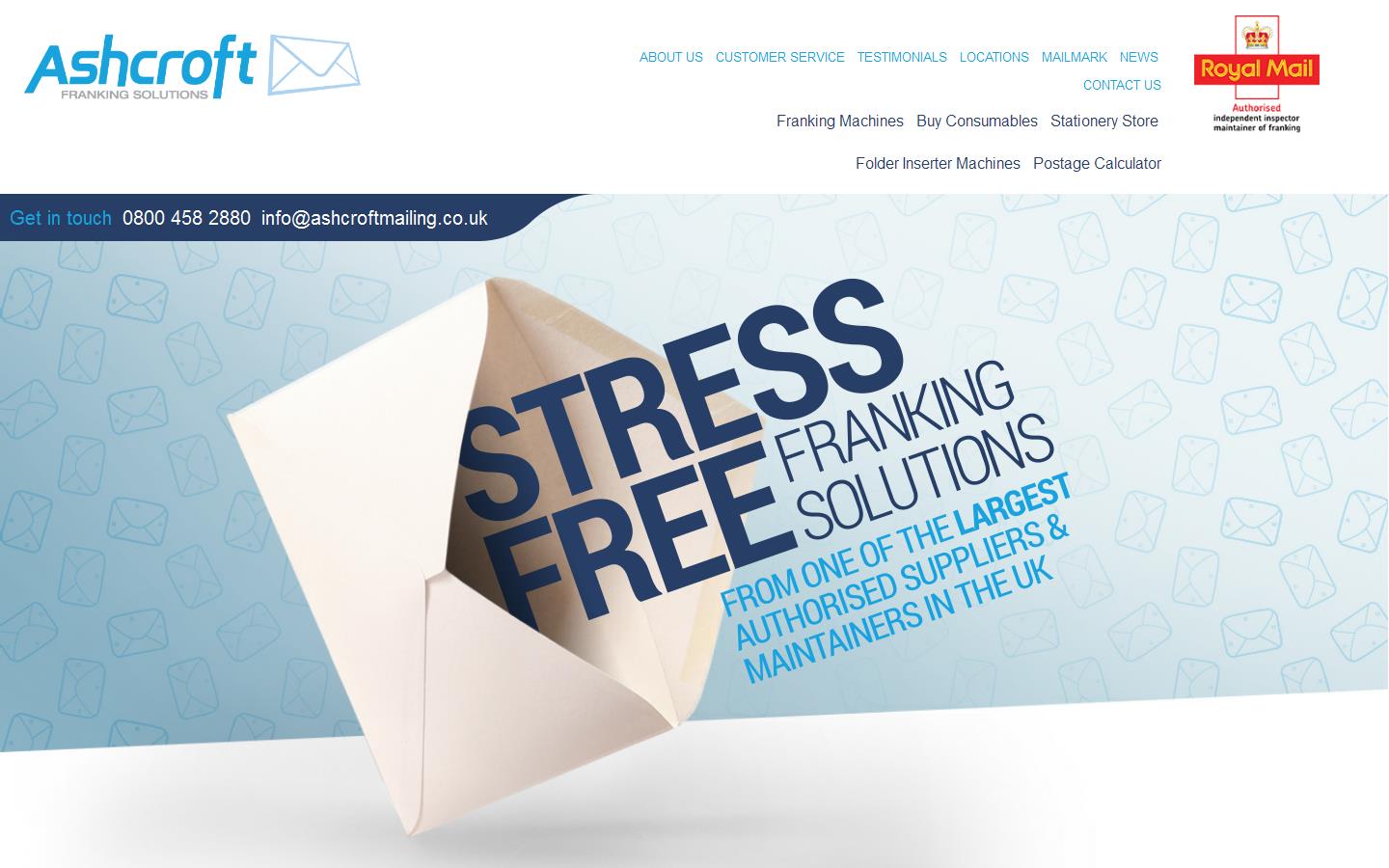 Ashcroft Franking Solutions Website