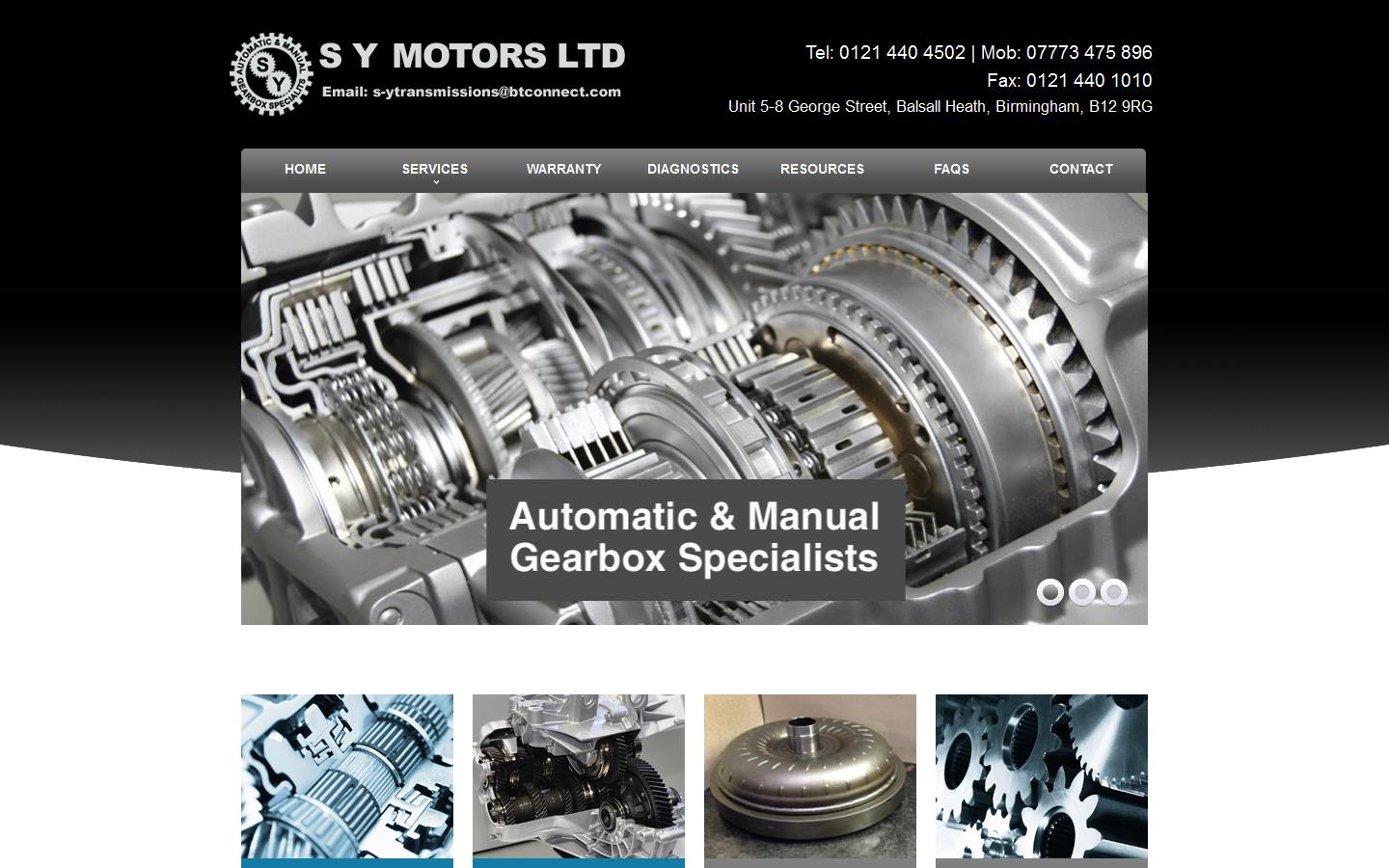 S Y Motors Ltd Website