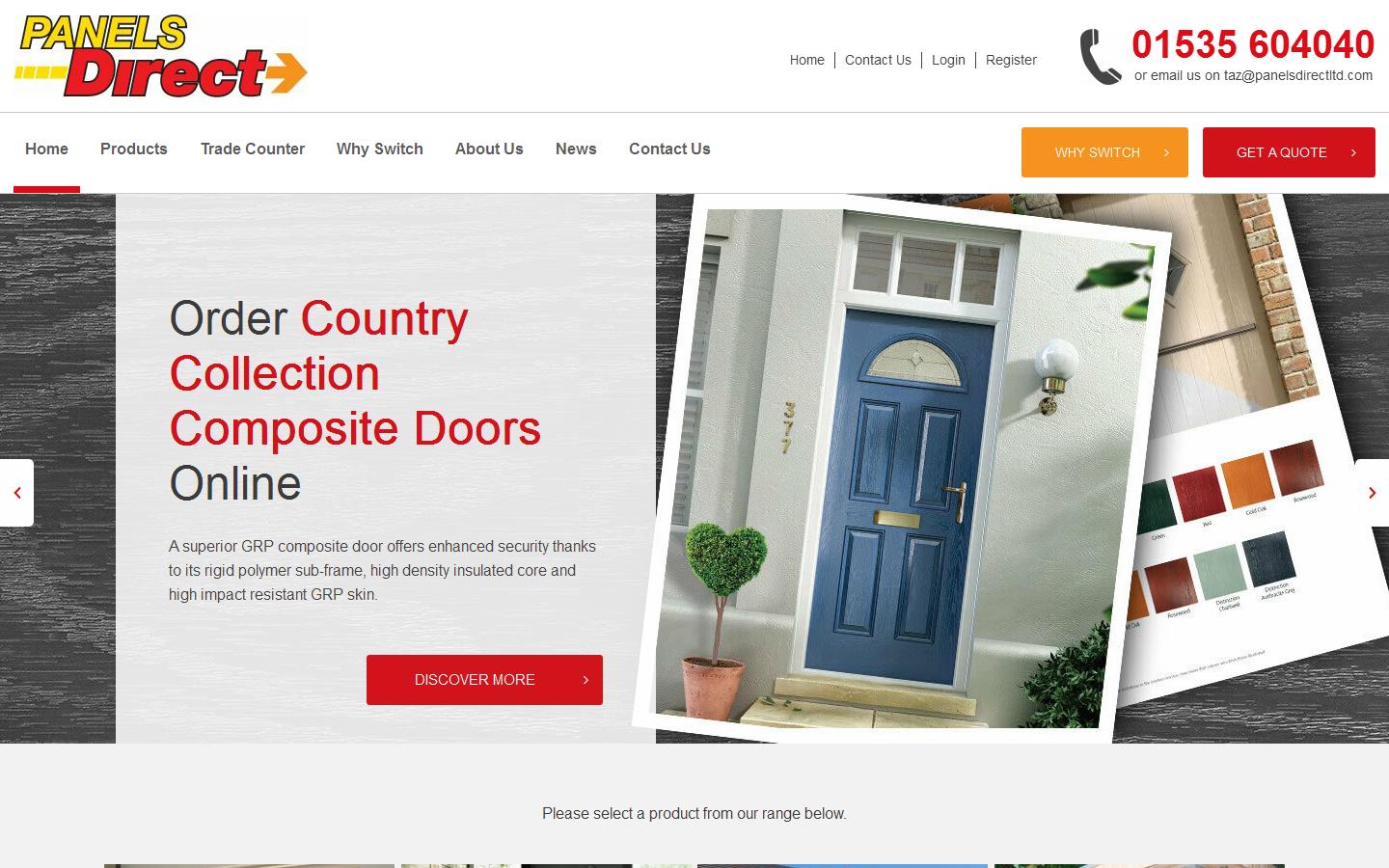 Panels Direct Website