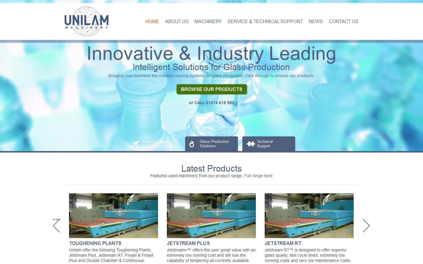 Unilam Machinery Ltd Website