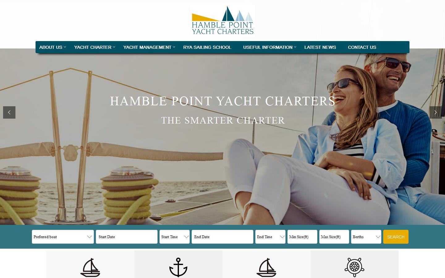 Hamble Point Yacht Charters Website