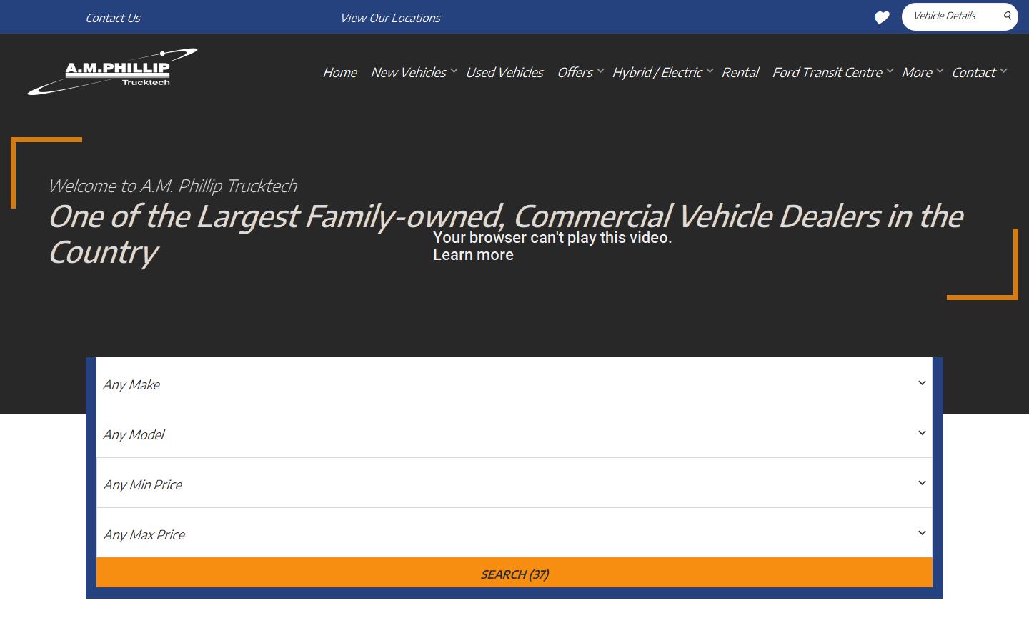 A M Phillip Trucktech Ltd Website