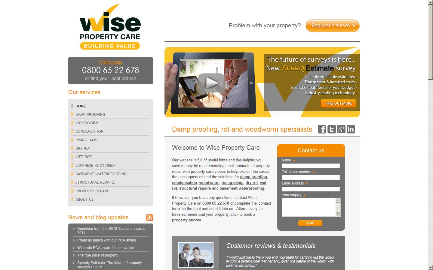 Wise Property Care Website
