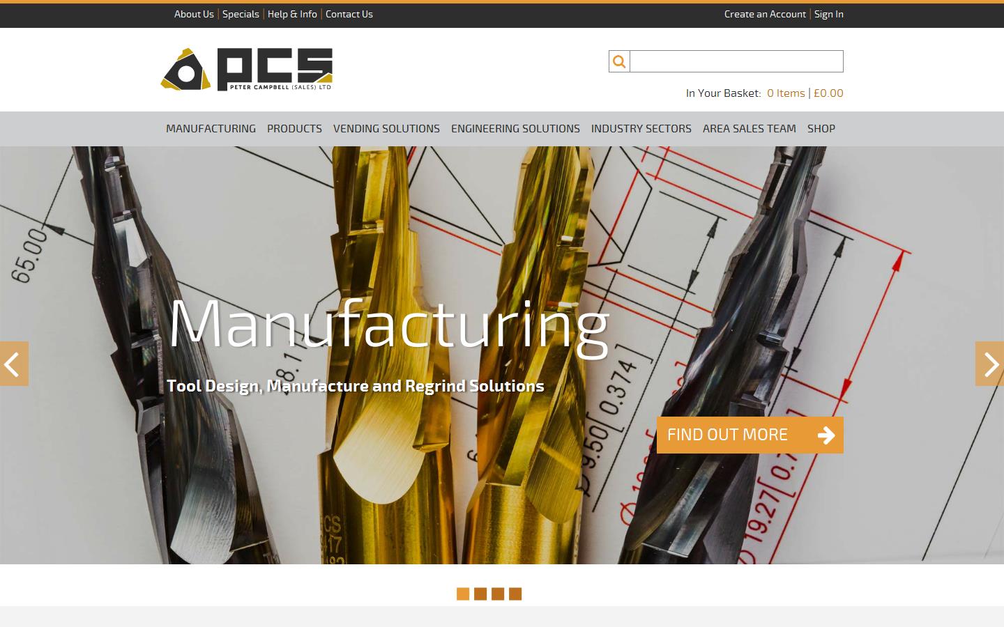 Peter Campbell Sales Ltd Website