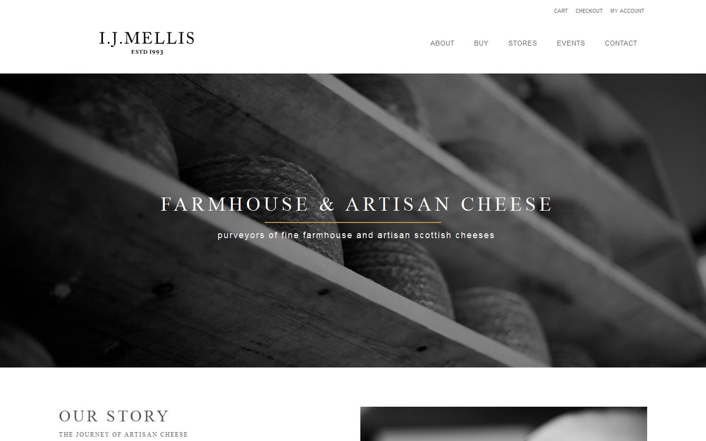 I J Mellis Cheesemongers Website