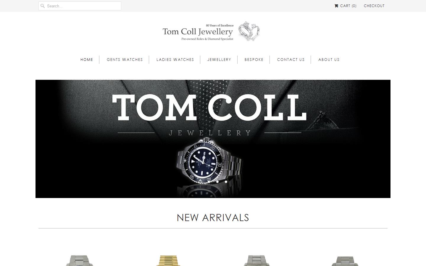 Tom Coll Jewellery Website