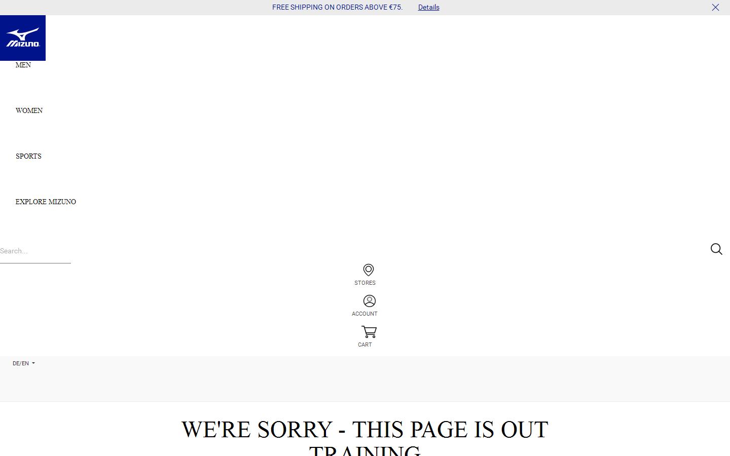 Mizuno Corporation UK Ltd Website