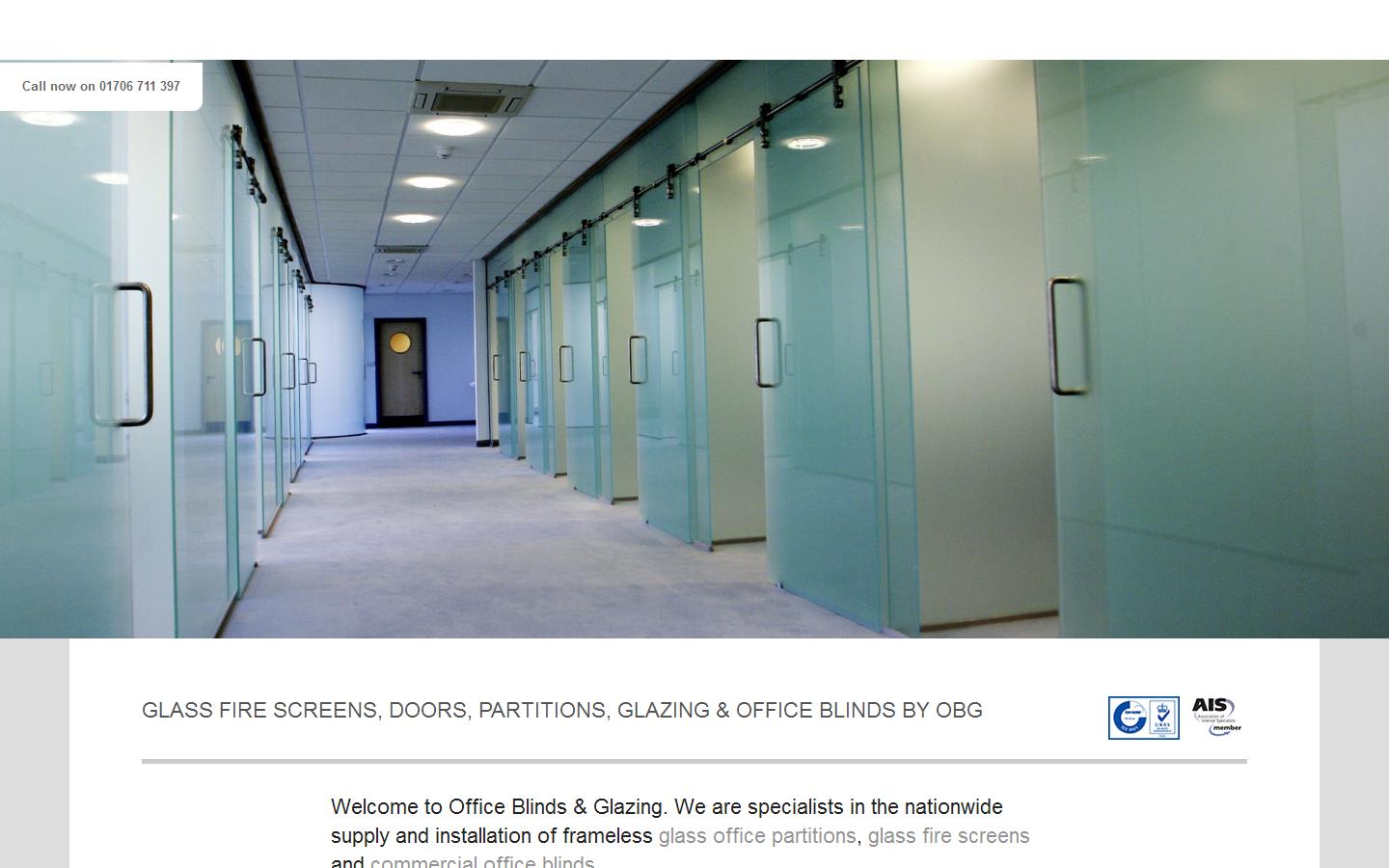 Office Blinds & Glazing Website