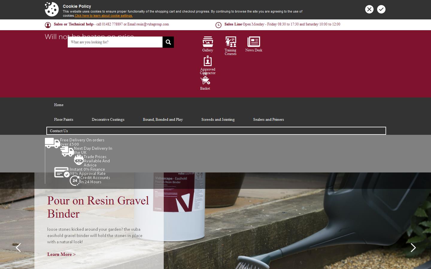 Vuba Supplies Website