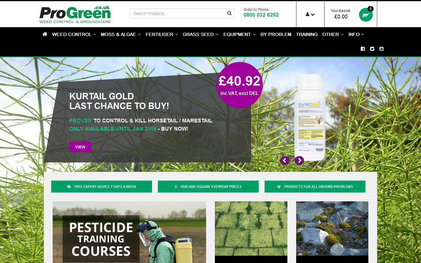 Progreen Weed Control Solutions Ltd Website