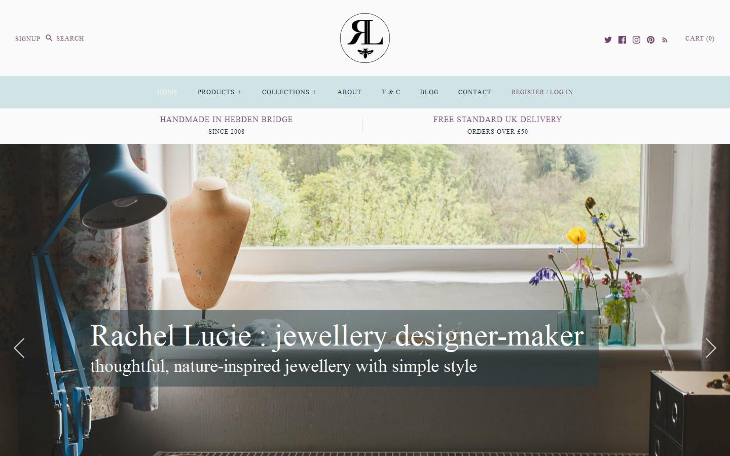 Rachel Lucie Jewellery Designs Website
