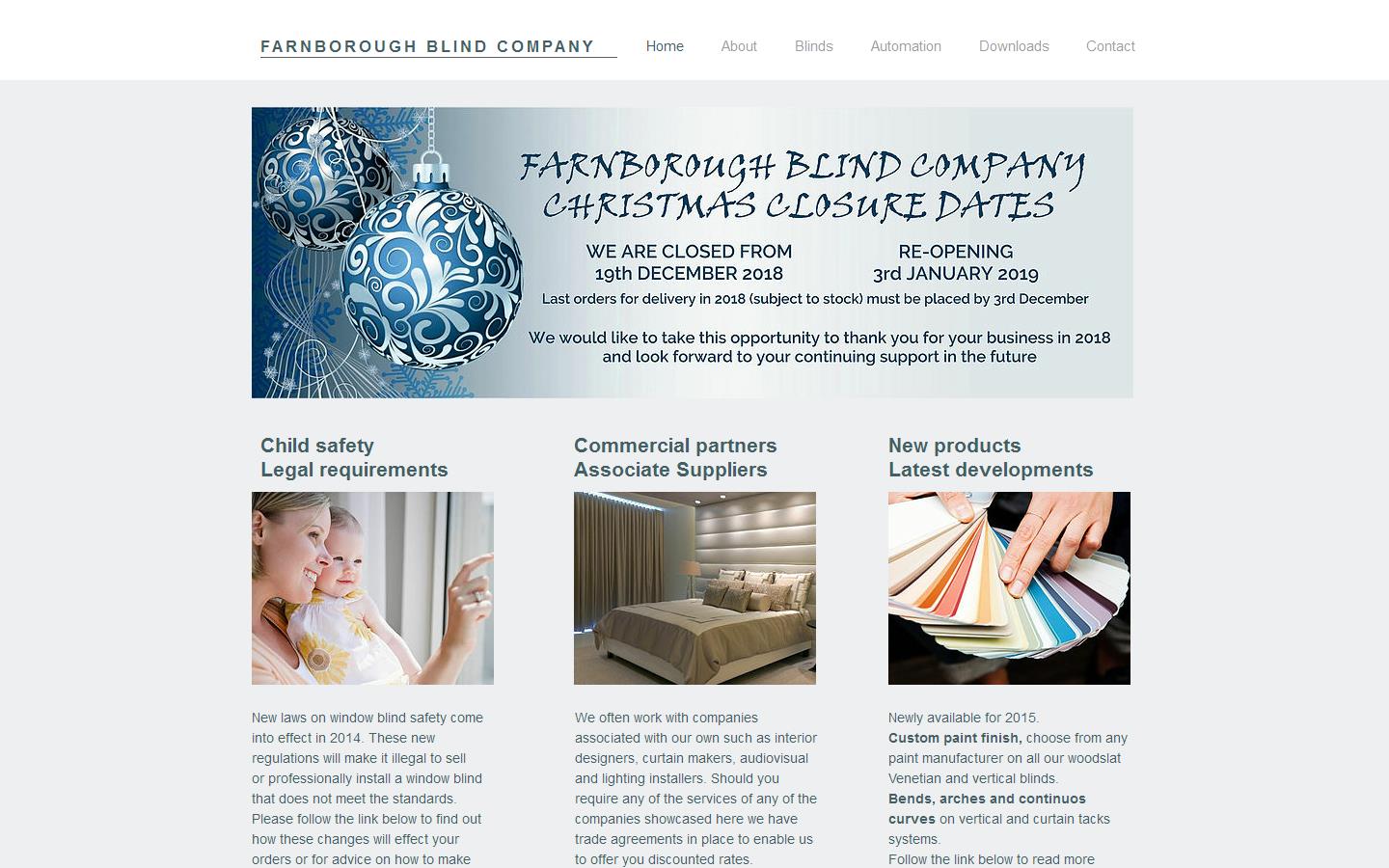 Farnborough Blinds Website