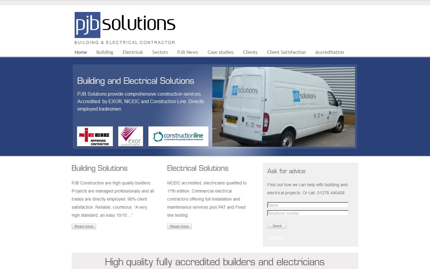 P J B Solutions Website
