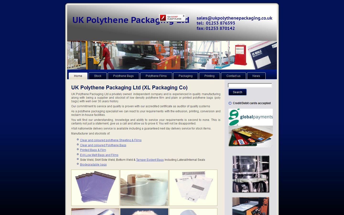 UK Polythene Packaging Ltd Website
