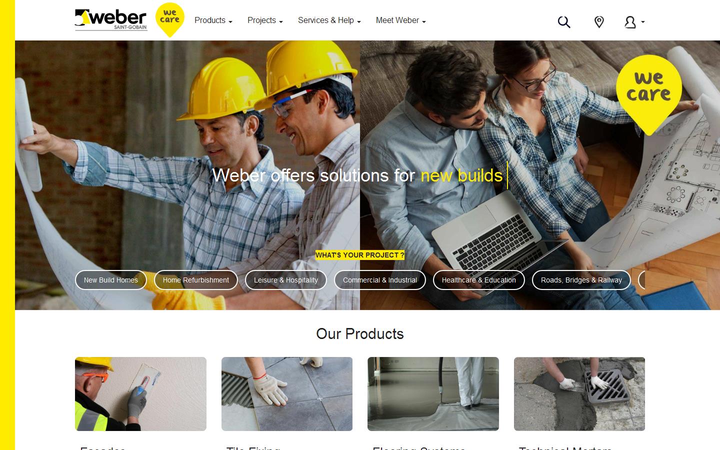 Saint Gobain Weber Ltd Website