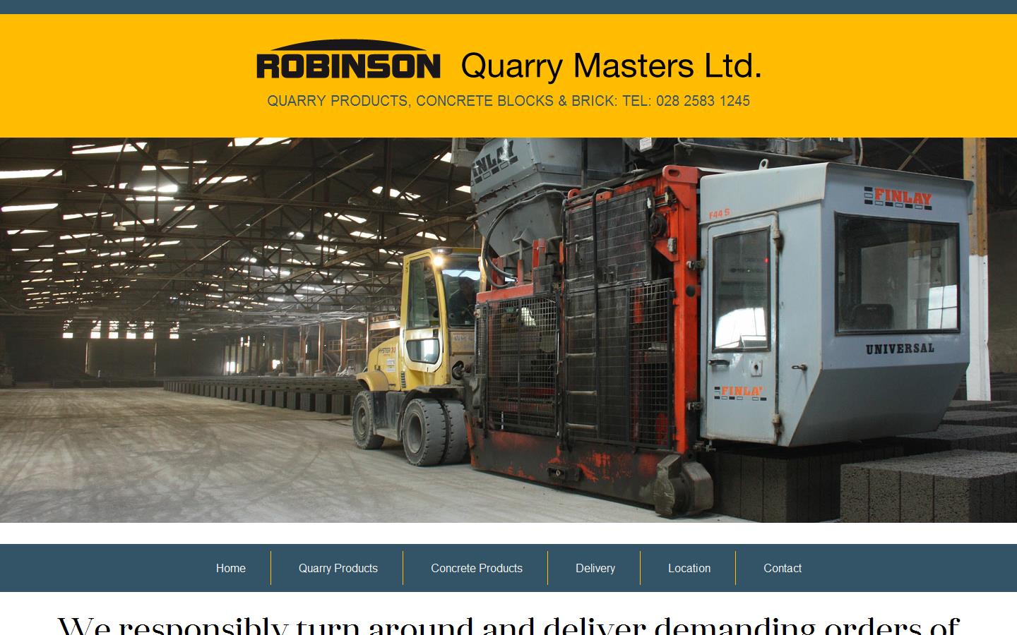 Robinson Quarry Masters Ltd Website
