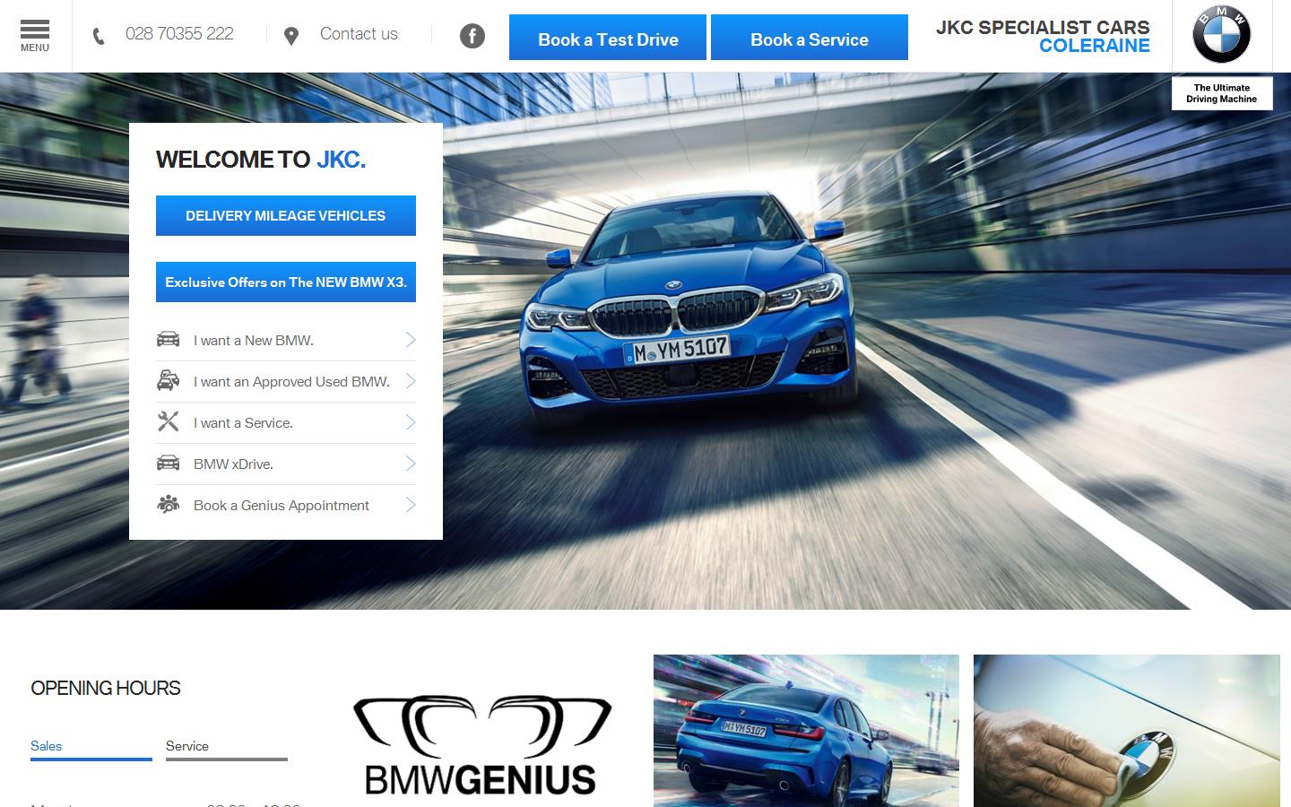 J K C Specialist Cars Website