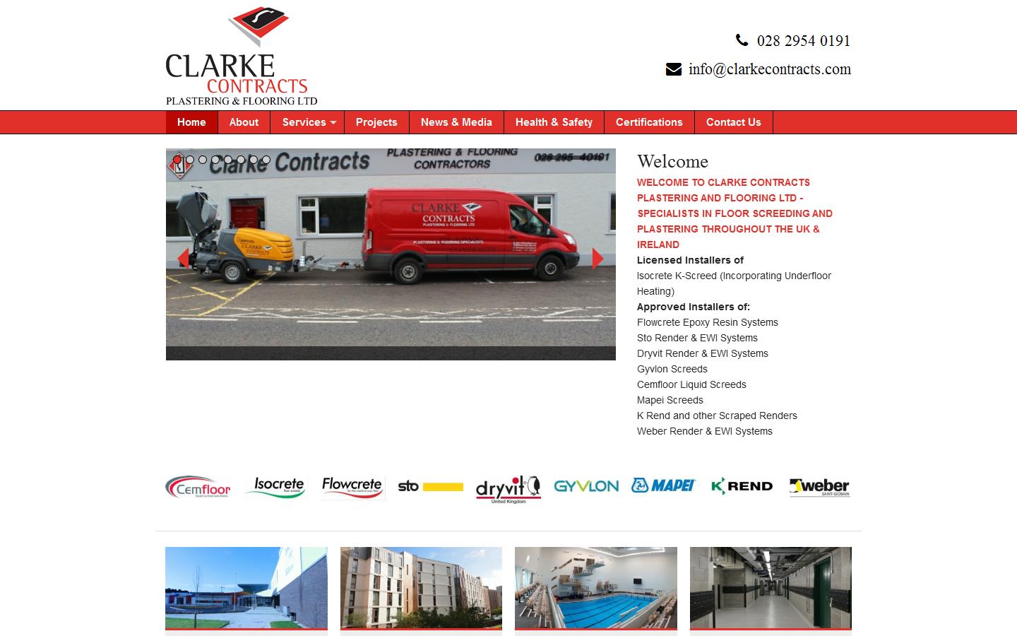 Clarke Contracts Website