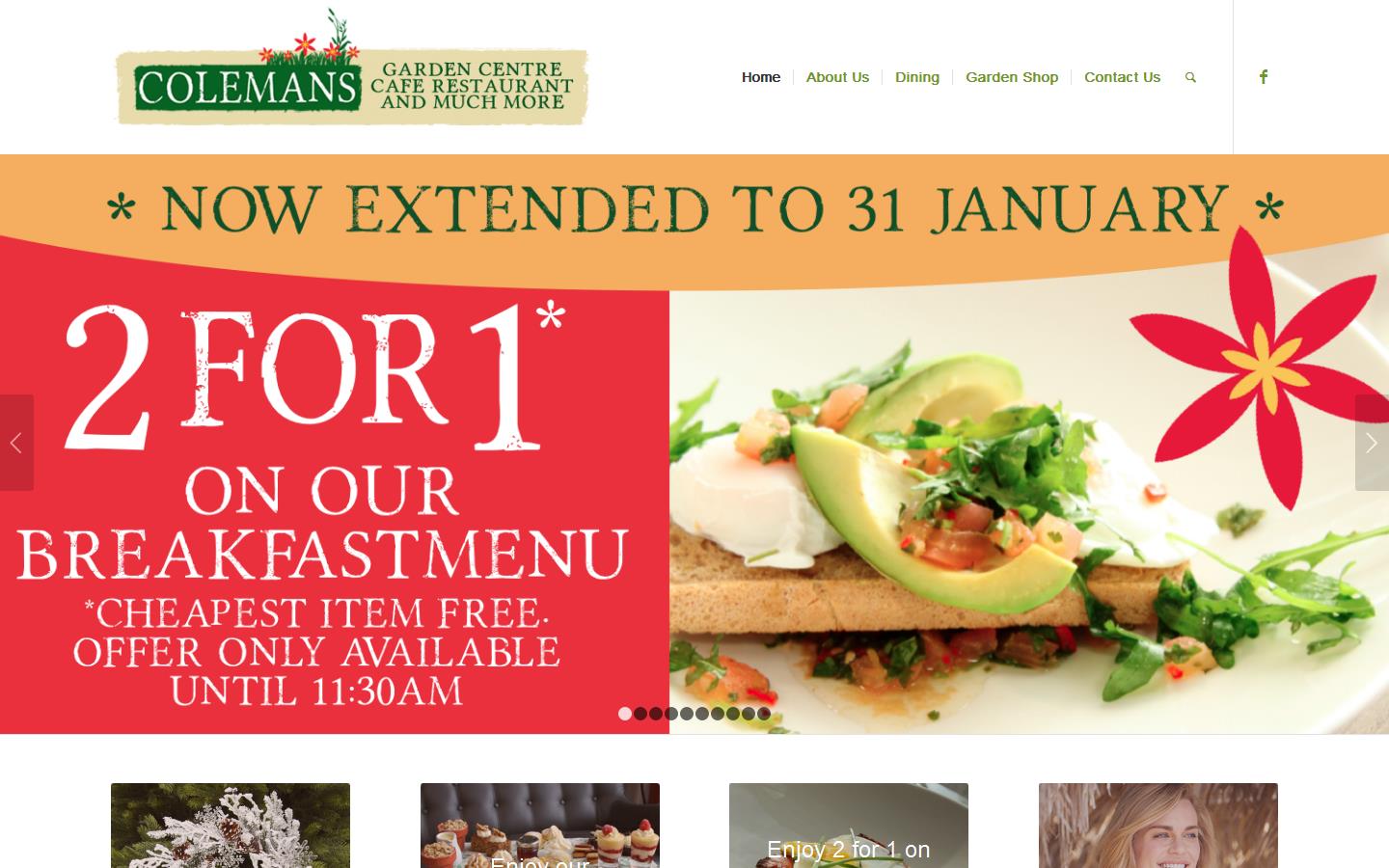 Coleman''s Garden Centre Website