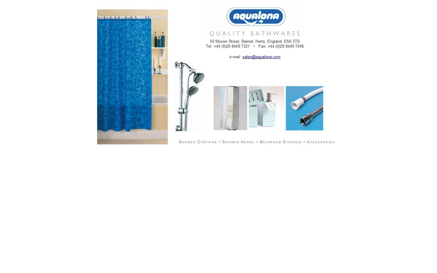 Aqualona Products Ltd Website