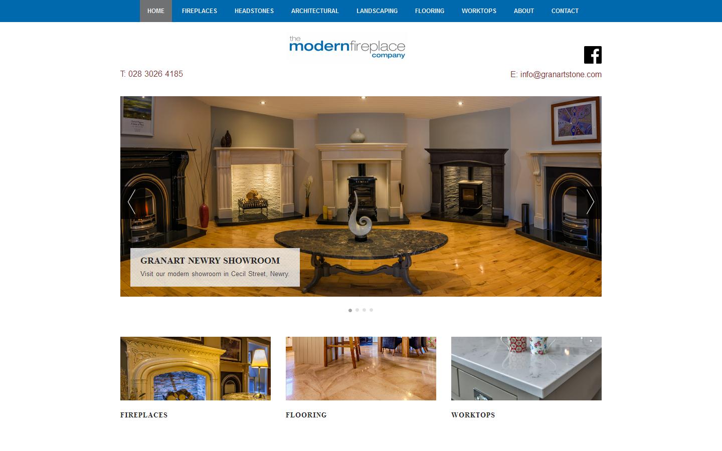 The Modern Fireplace Company & Monumental Works Website