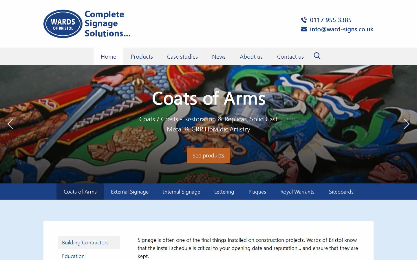 Metalline Signs Ltd Website