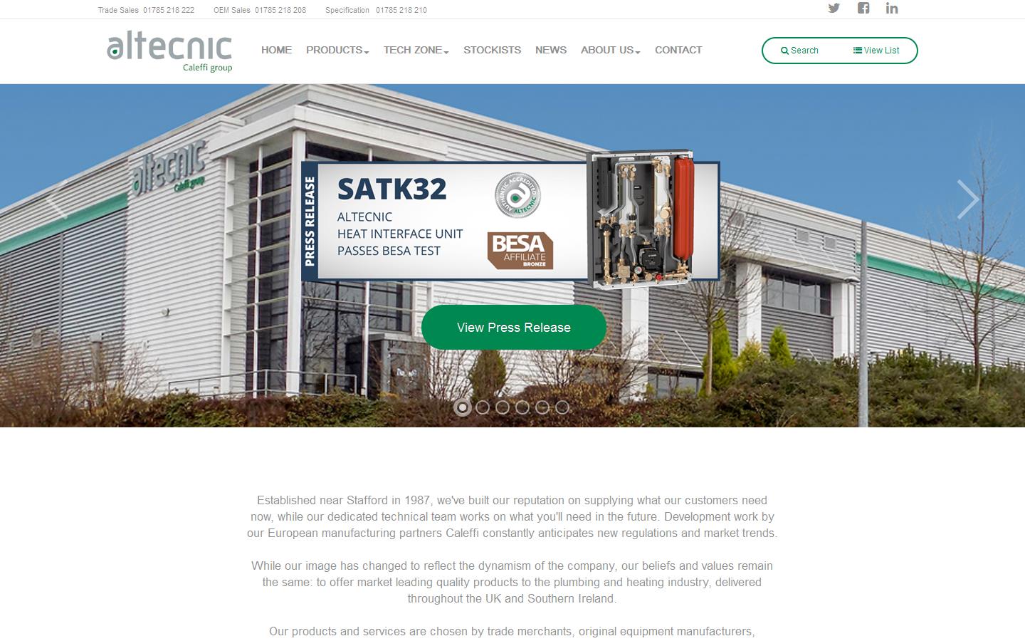 Altecnic Website
