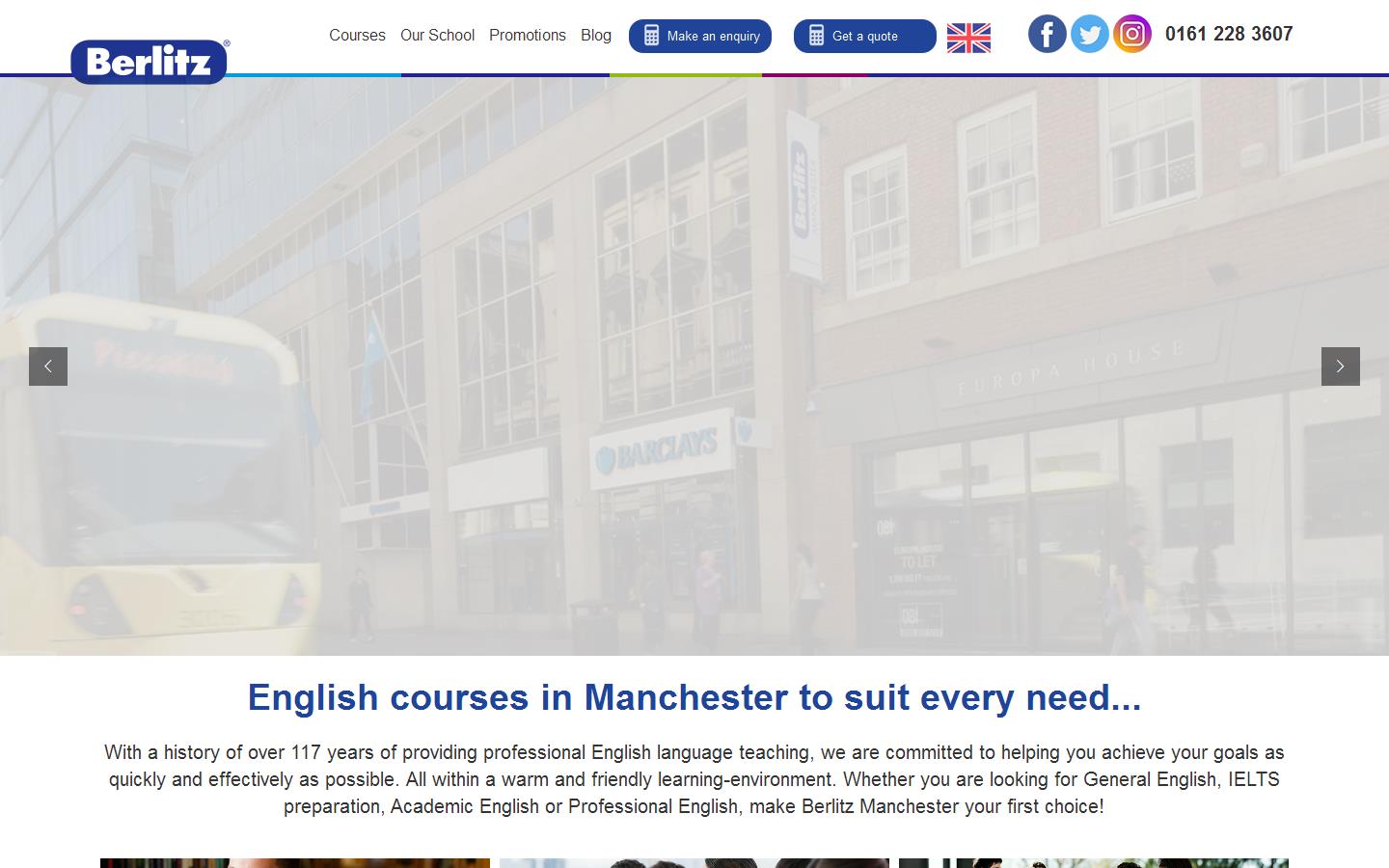 Berlitz Manchester Website
