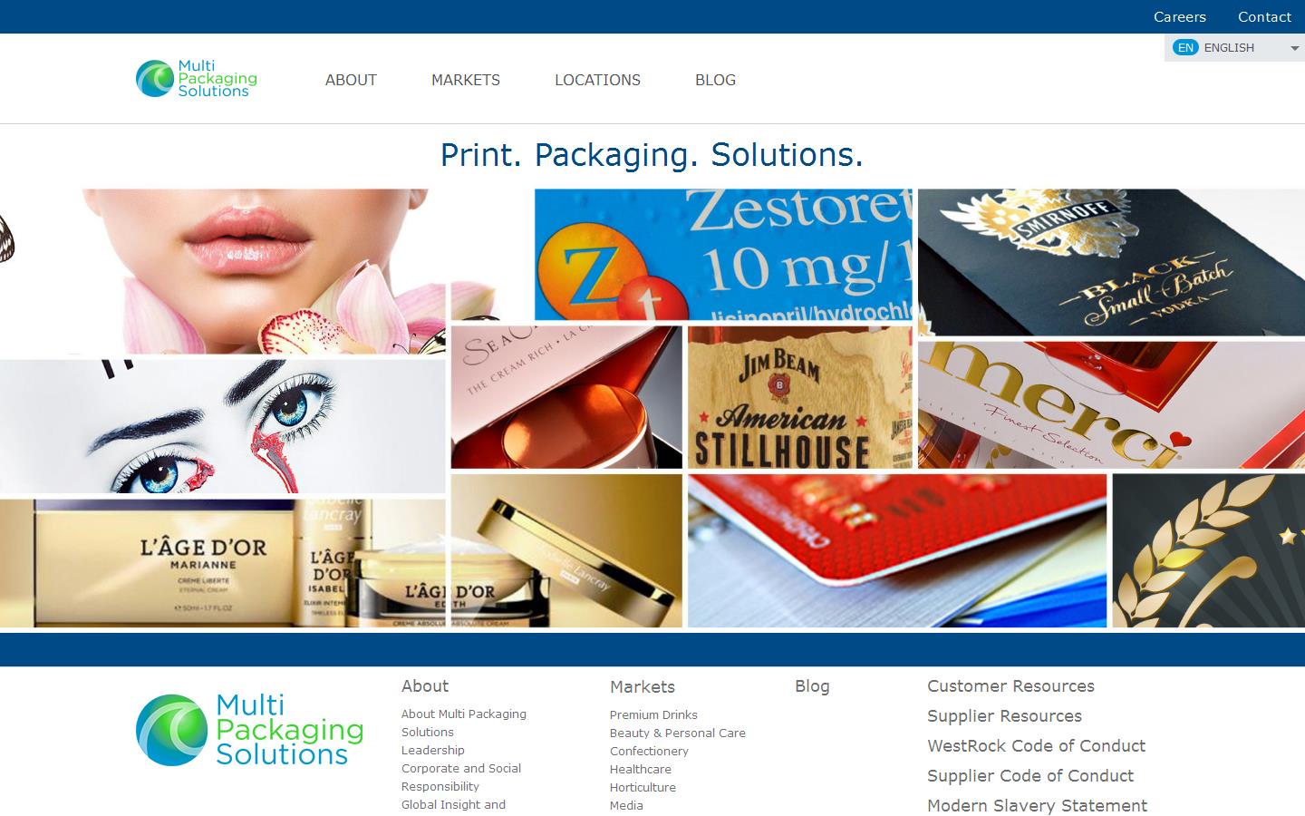 Multi Packaging Solutions Website