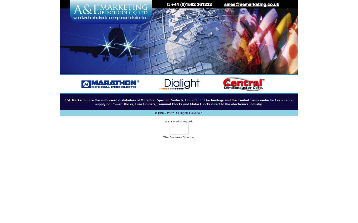 A & E Marketing Electronics Ltd Website