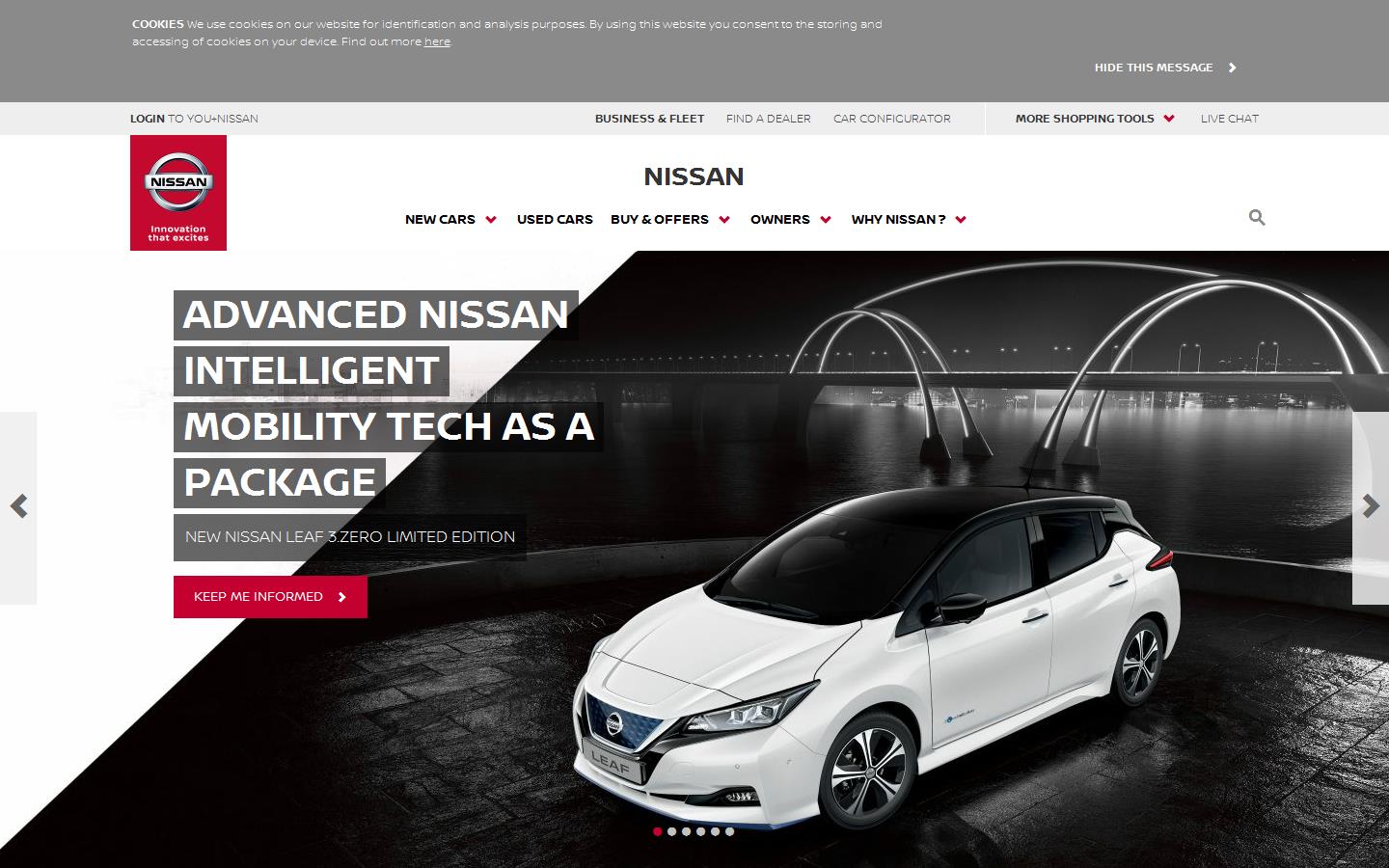 Nissan Motor GB Ltd Website