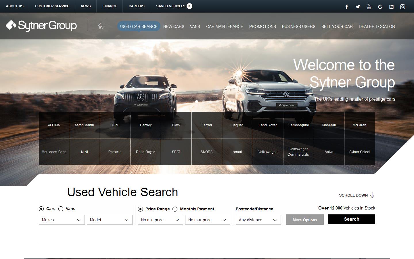 Sytner Group Website