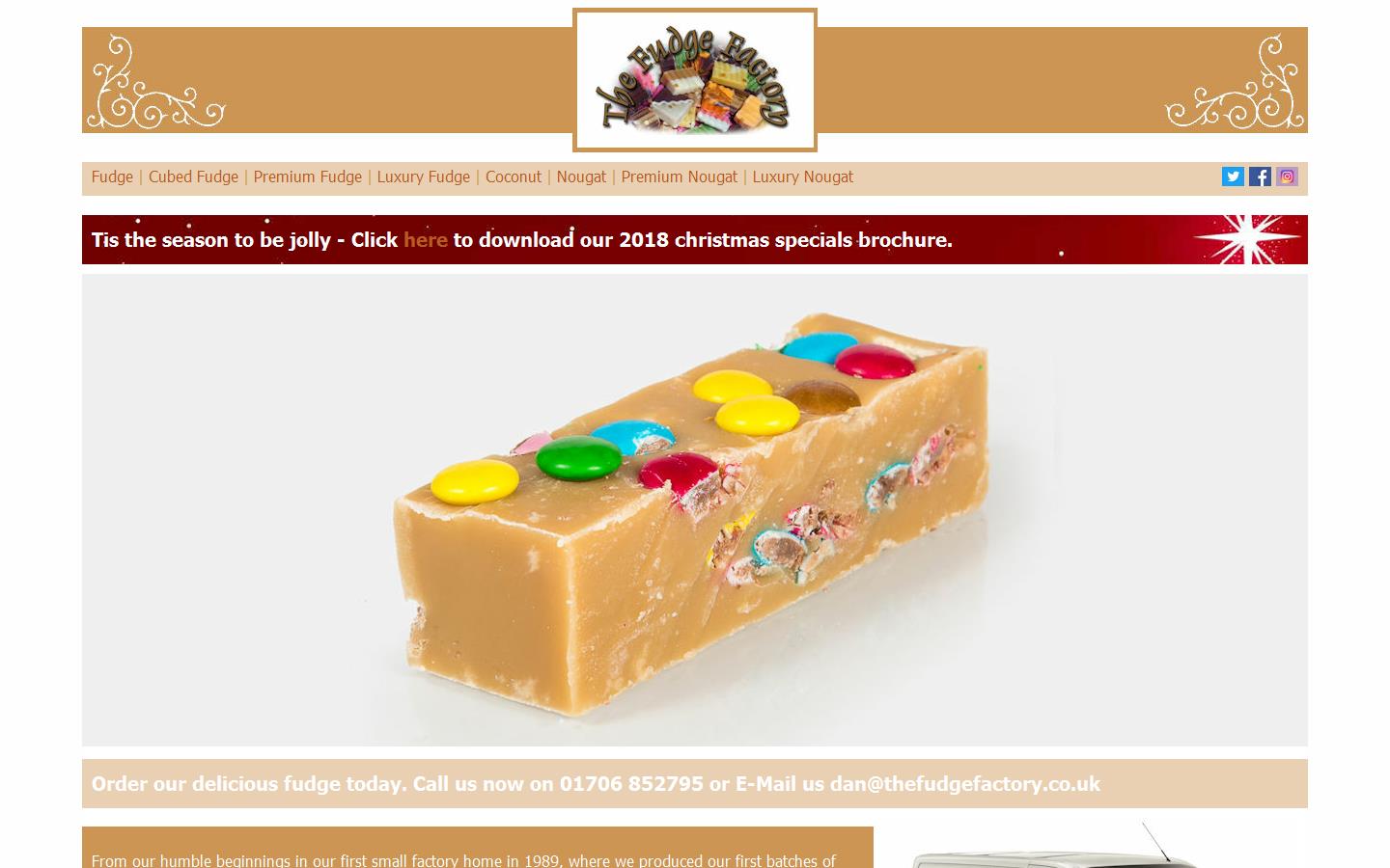 The Fudge Factory Website