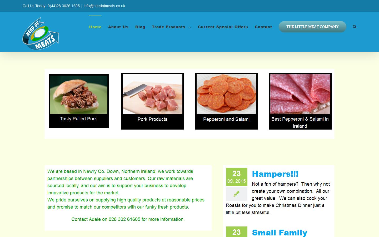 Need of Meats Website