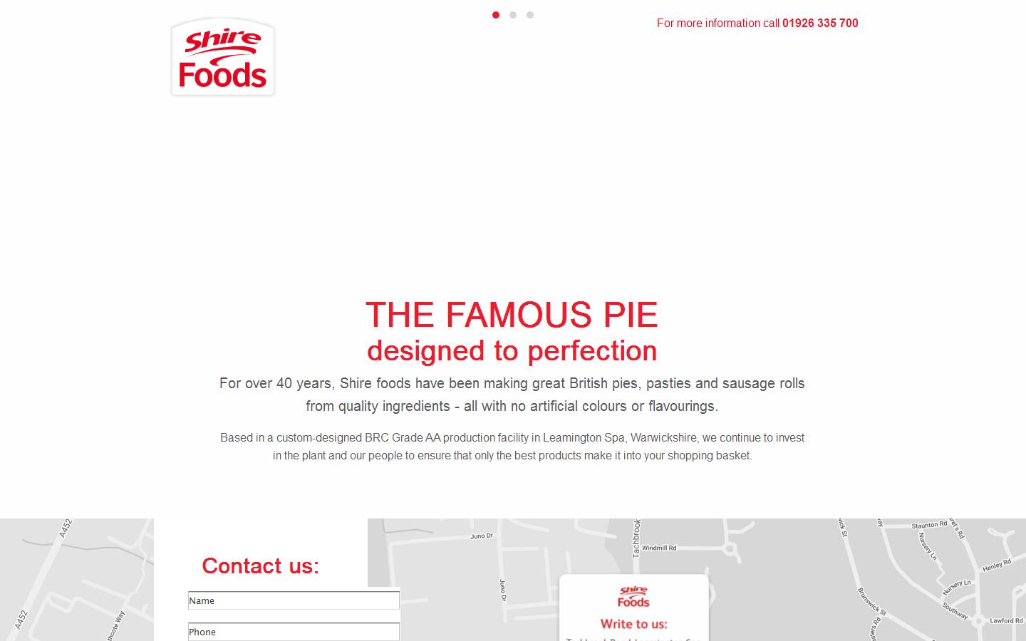 Shire Foods Ltd Website