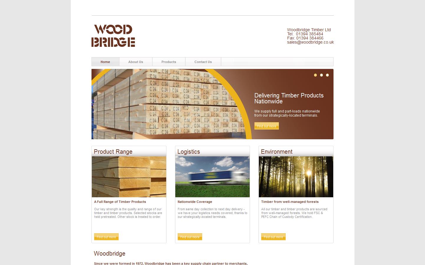 Woodbridge Timber Ltd Website