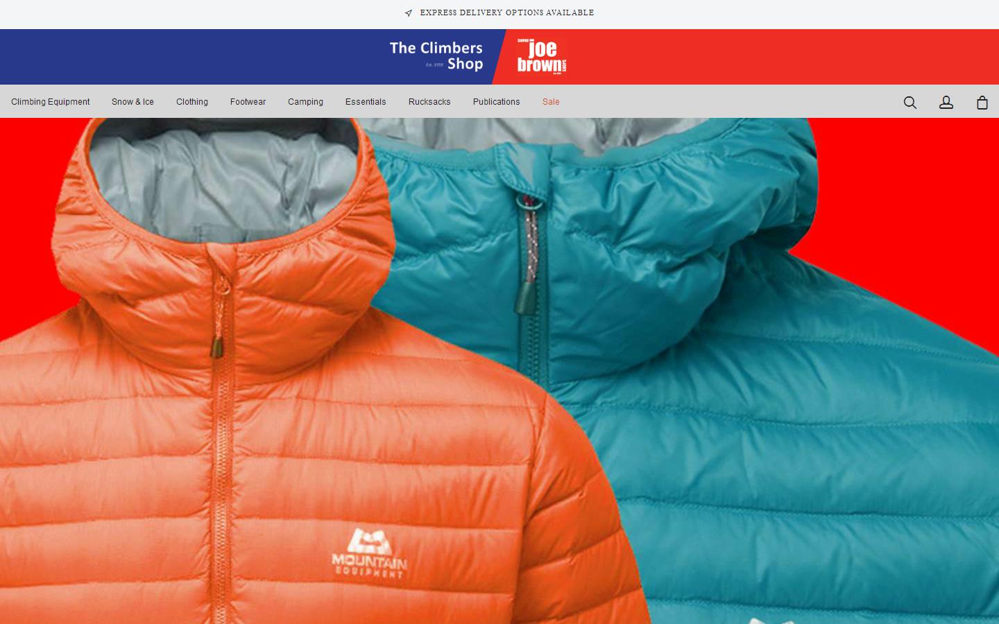The Climbers Shop Website