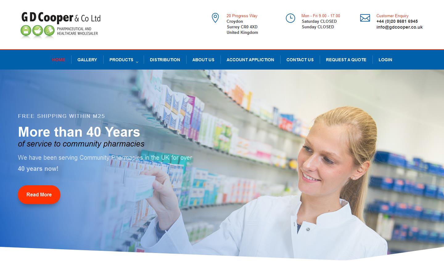 G D Cooper & Co. Ltd Website