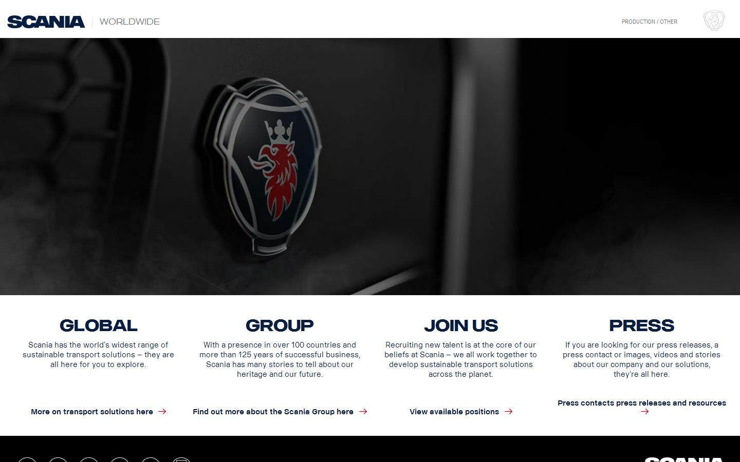 Scania Grimsby Website