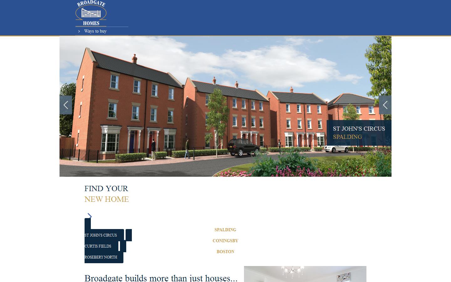 Broadgate Homes Website
